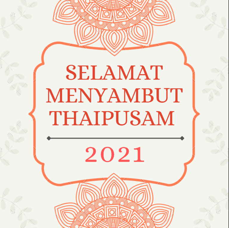 SELAMAT MENYAMBUT HARI THAIPUSAM 2021 - Finas